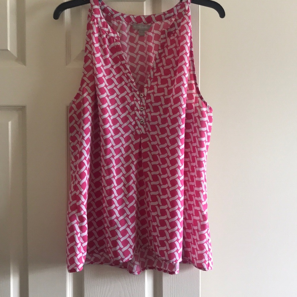 Banana Republic Pink Silk Like Tank Top/Cami